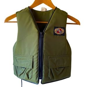 Stearns Mark of Excellence Olive Green Child’s Life Vest Size 50-90lbs